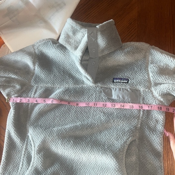 Patagonia Gray Button Snap Pullover Fleece 100% Polyester Jacket - Picture 12 of 12